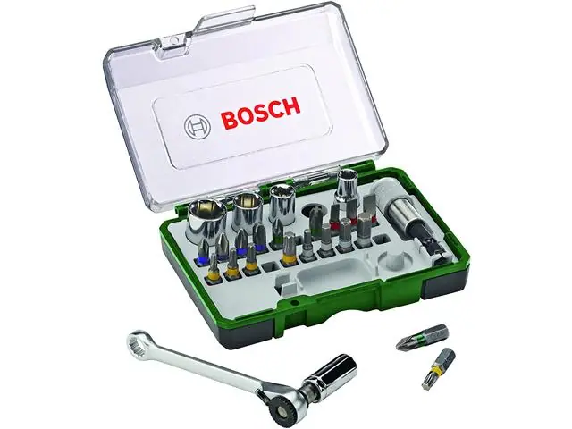 Kit de Pontas e Soquetes para Parafusar Bosch com 27 Peças