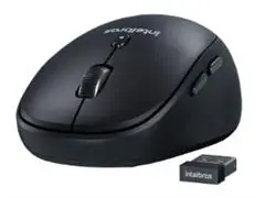 Mouse Intelbras Sem Fio MSI100 6 Botões 2.4GHz USB Pilha Inclusa Preto - 1
