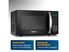 Micro Ondas Mondial Preto 21 Litros 1200W - 3