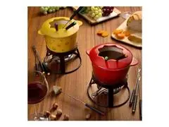 Conjunto para Fondue Haus Sauté Vermelho 10 Peças - 3
