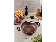 Fritadeira Multiuso Tramontina Paris Vermelha com Tampa de Vidro 24CM - 2