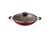 Panela Wok Tramontina Paris Antiaderente Vermelha Tampa de Vidro 32CM - 1