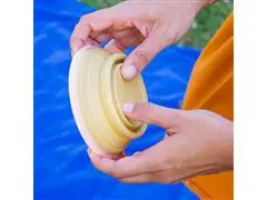 Comedouro e Bebedouro Portátil Oikos Animal para Pets Amarelo - 5