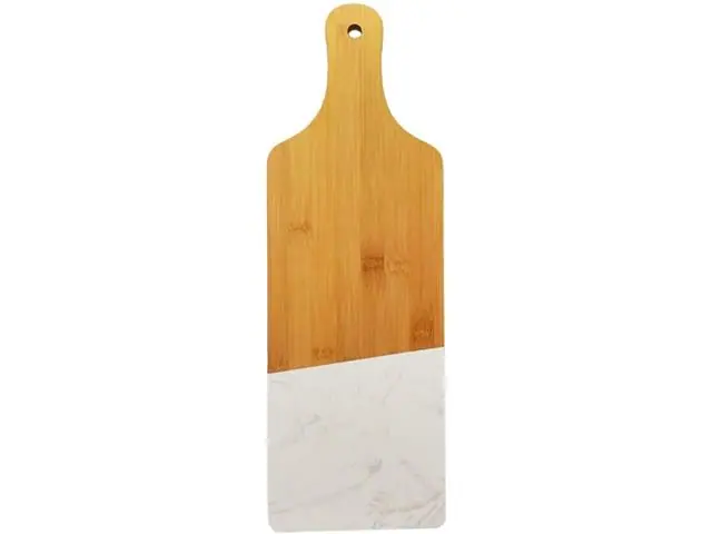 Tábua Oikos de Bambu e Mármore com Cabo