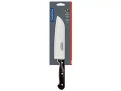 Faca Santoku Tramontina em Aço Inox e Cabo Polywood Castanho 7" - 1