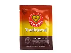 Café em Sachê Drip Coffee 3 Corações Tradicional 10 Unidades - 1