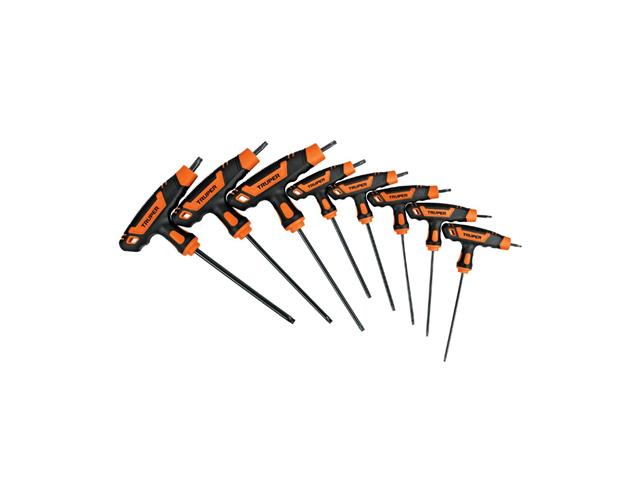 Juego de llaves torx Truper 8 piezas Extralargas con mango T