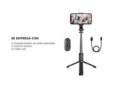 Trípode Celular Selfie Stick Bluetooth y Flash GADNIC - 4