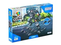 Blocos de Montar Multikids Cubic 25 em 1 Polícia Swat Robot 600 Peças - 1