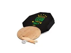 Conjunto para Pizza em Bambu 35CM 3 Peças - 0