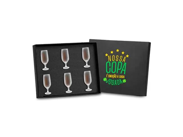 Jogo de Copos para Cerveja em Vidro 6 Peças