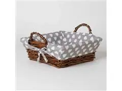 Cesta Quadrada Mundiart com Tecido 23x23/8cm - 4