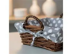 Cesta Quadrada Mundiart com Tecido 23x23/8cm - 5