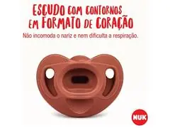 Kit 2 Chupetas NUK Sensitive Soft Silicone S1 Cores da Terra - 3