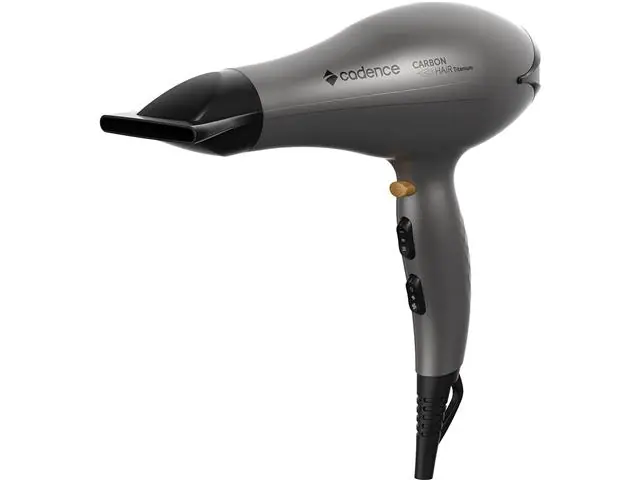 Secador de Cabelos Cadence Carbon Hair Titanium Cinza 220V