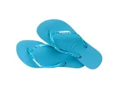 Chinelo Havaianas Slim Logo Metallic Azul Tranquilidade - 1