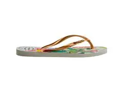 Chinelo Havaianas Slim Tropical Branco Azul - 4