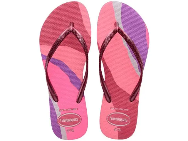 Chinelo Havaianas Slim Palette Glow Rosa Veludo