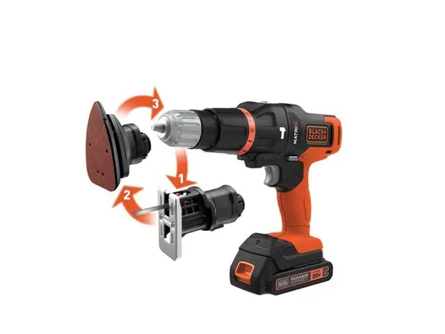 Jogo de Ferramentas Combinado Matrix Black&Decker com 3 Cabeçotes