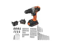 Kit Parafusadeira Furadeira de Impacto Black&Decker com 80 Acessórios - 1