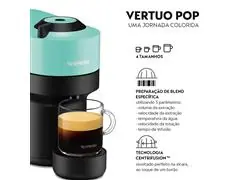 Cafeteira Nespresso Automática Vertuo Pop Verde Acqua  - 6