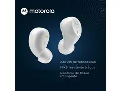 Fone de Ouvido Bluetooth Motorola Moto Buds 105 Branco - 2