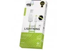 Cabo Lightning com LED ELG Branco e Verde - 2