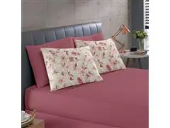 Jogo de Cama Casal Buettner Basic Laiane Bordô