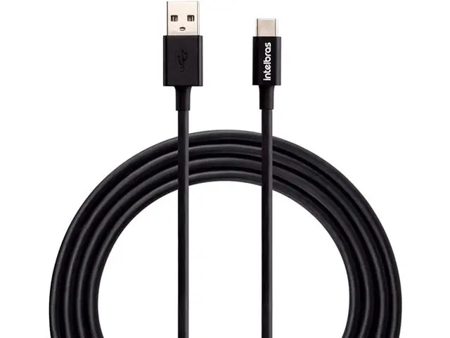 Cabo Usb-c Intelbras 1,2m PVC Euac 12PP Preto