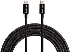 Cabo Usb-c Intelbras 1,5m Nylon Preto EUCC 15NP