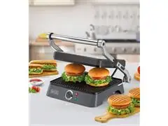 Grill Elétrico Black&Decker Gourmand Gris com Abertura 180 Graus - 3