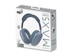 Headset Bluetooth 5.1 ELG com Microfone Entrada Micro USB + P2 Azul - 1