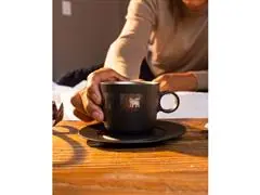 Caneca Stanley Preta Daybreak Cappuccino com Pires Matte Black 192ML - 8
