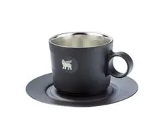Caneca Stanley Preta Daybreak Cappuccino com Pires Matte Black 192ML