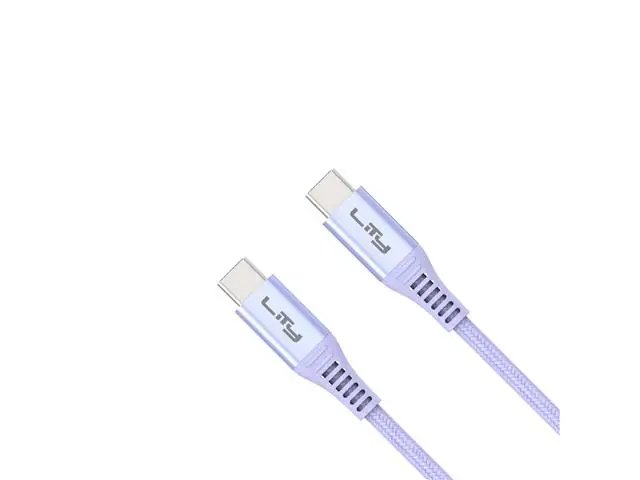 Cabo USB C para USB C 1,5m Lilás (CRC-305)