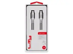 Cabo USB C para USB C Lity 1,5m Branco (CRC-303) - 1