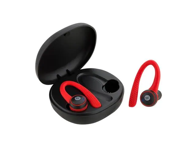 Fone de Ouvido Bluetoot Bright Fit Preto e Vermelho