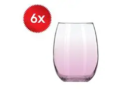 Combo 6 Copos Stemless 430ML Rosa - 0