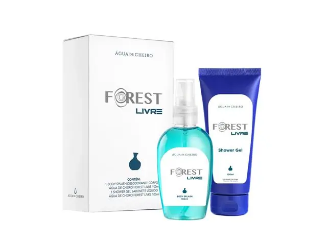 Kit Masculino Forest Livre Sabonete Liquido 100ml + Body Splash 100ml