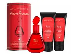 Kit Pedras Preciosas Rubi Perfume + Hidratante + Sabonete Feminino - 0