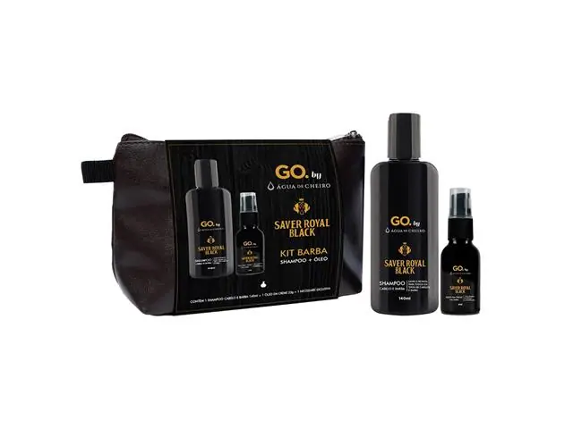 Kit Go Man Saver Royal (Shampoo 140ml + óleo 75g + necessaire)