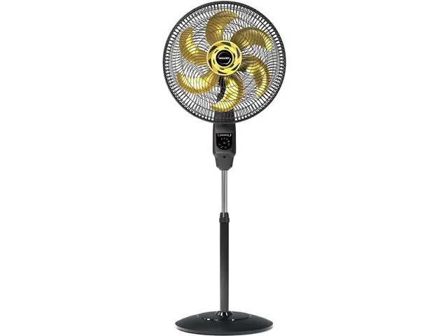 Ventilador De Coluna Mallory Chronos 40cm Preto e Dourado