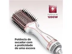 Escova Secadora Mondial Branco/Rose Gold 1200W ES-50 Bivolt - 2