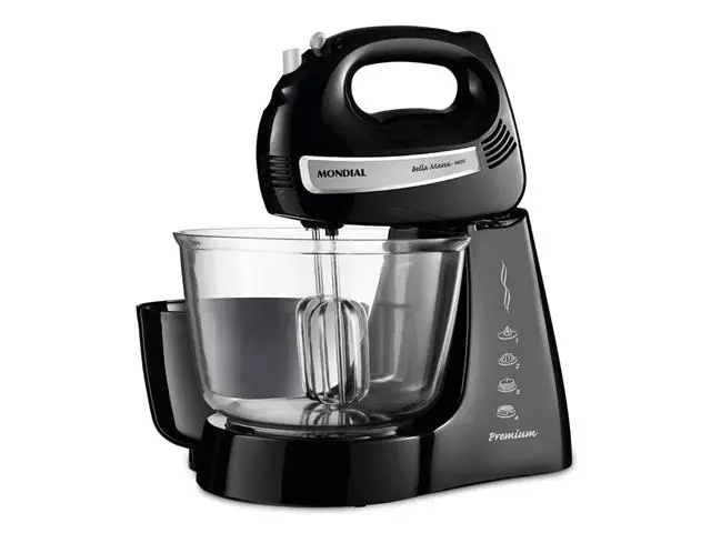 Batedeira Bella Massa Mondial Preto/Inox 500W