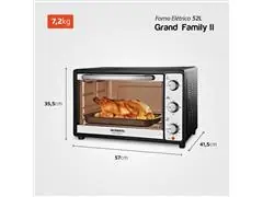 Forno Elétrico 52L Grand Family II Mondial Preto/Inox 1800W  FR-52 - 4