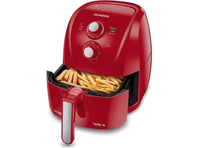 Fritadeira Sem Óleo Air Fryer 4L Mondial Vermelho 1500W  AFN-40-FR