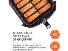 Fritadeira Sem Óleo Air Fryer 8L Mondial Preto 1900W  AFN-80-BI - 4