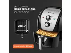 Fritadeira Sem Óleo Air Fryer 8L Mondial Preto 1900W  AFN-80-BI - 6