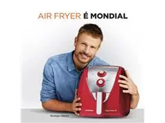 Fritadeira Sem Óleo Air Fryer 8L Mondial Vermelho 1900W  AFN-80-RI - 1