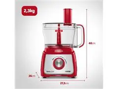 Multiprocessador Turbo Chef 5em1 Mondial Vermelho 1000W  MPN-01-R - 3